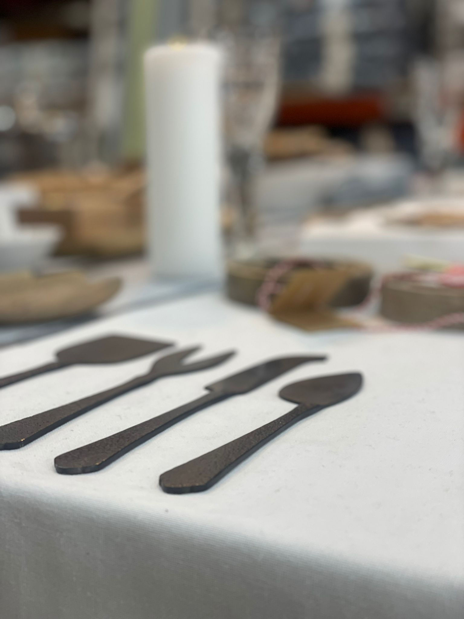 סט לגבינות מושחר ( מותאם למדיח)