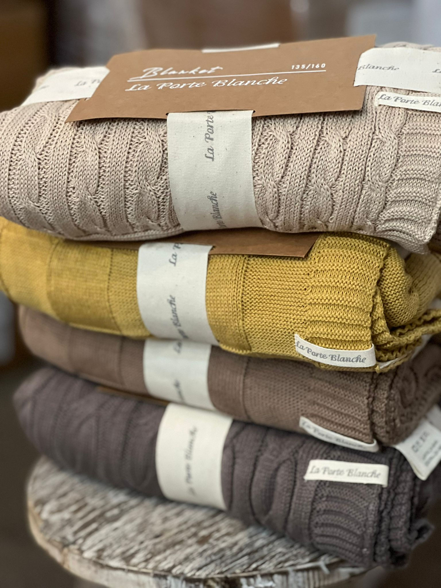 כרבולית צמות 100% כותנה צבע חול