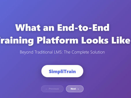 What an End-to-End Training Platform Looks Like 