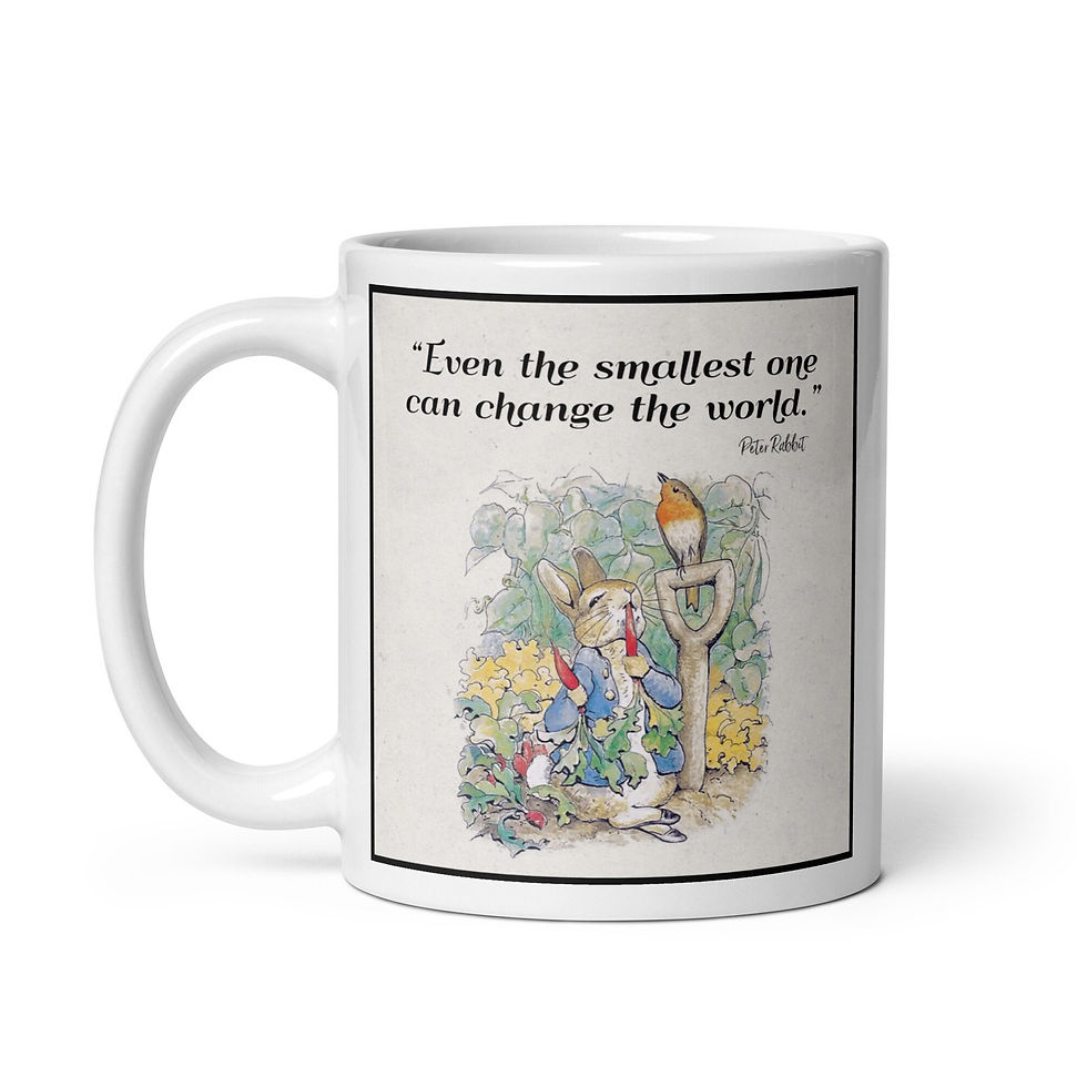 Thumbnail: Peter Rabbit Coffee Mug – Beatrix Potter Quote Garden Gift