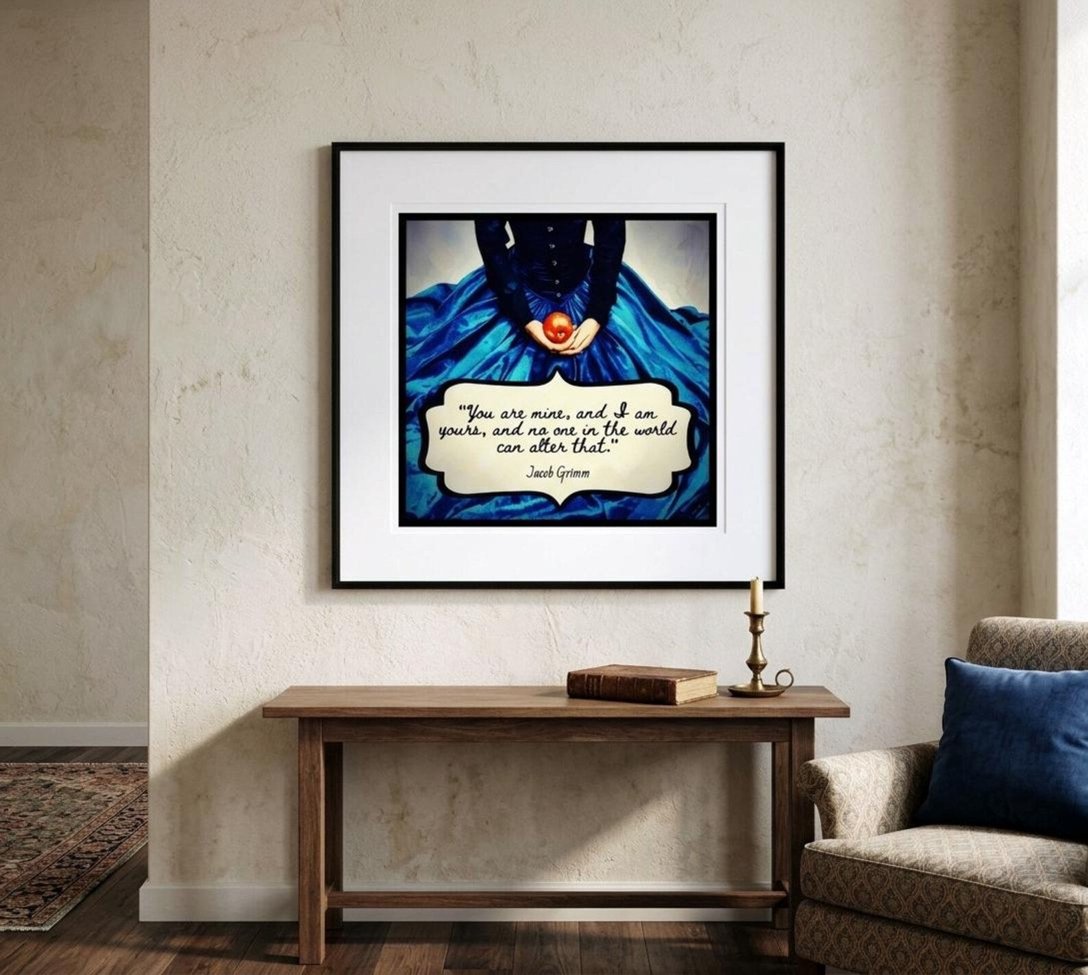 The Twelve Huntsmen Quote Print - Snow White Wall Art- Gift for Book Lover - The
