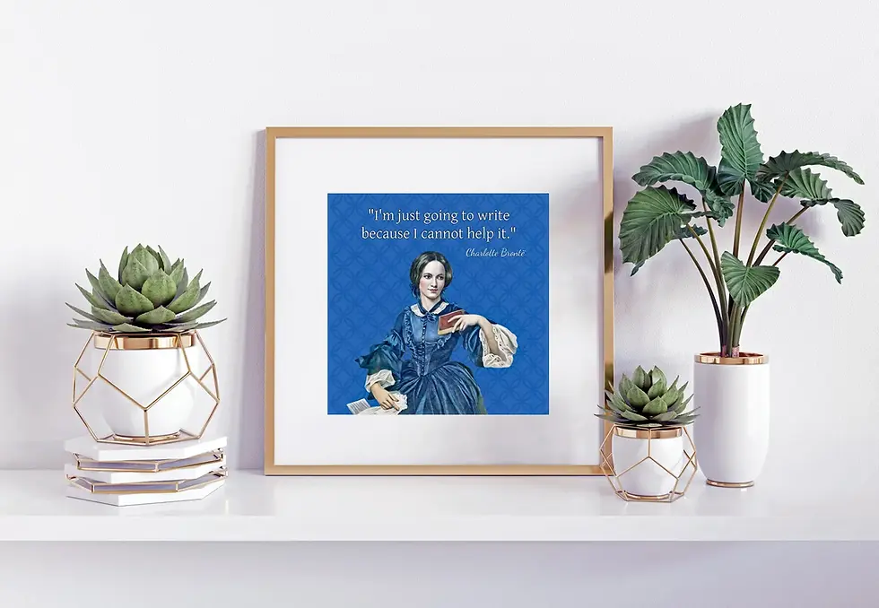 Thumbnail: Charlotte Bronte Quote Print - Literary Wall Art - Gift for Writer