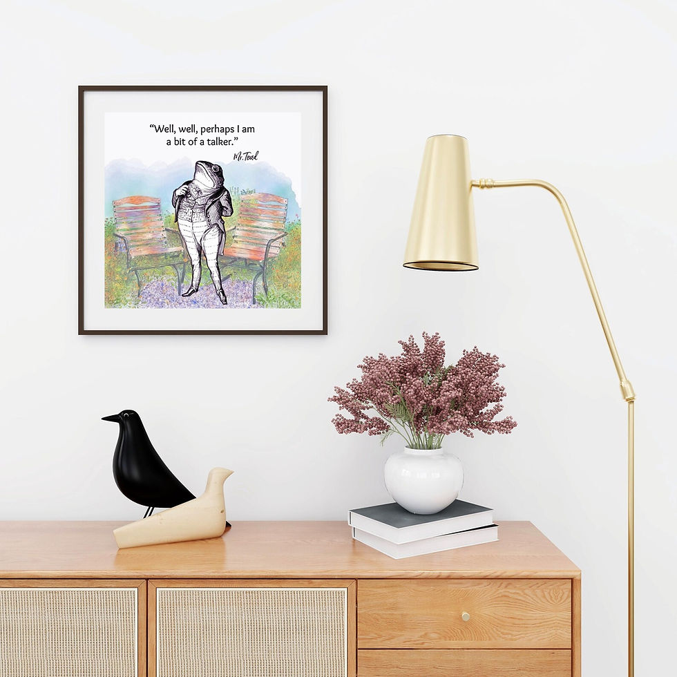 Thumbnail: The Wind in the Willows Mr. Toad - Quote Art