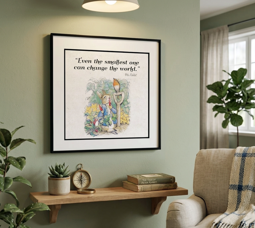 Beatrix Potter Peter Rabbit - Quote Art #1
