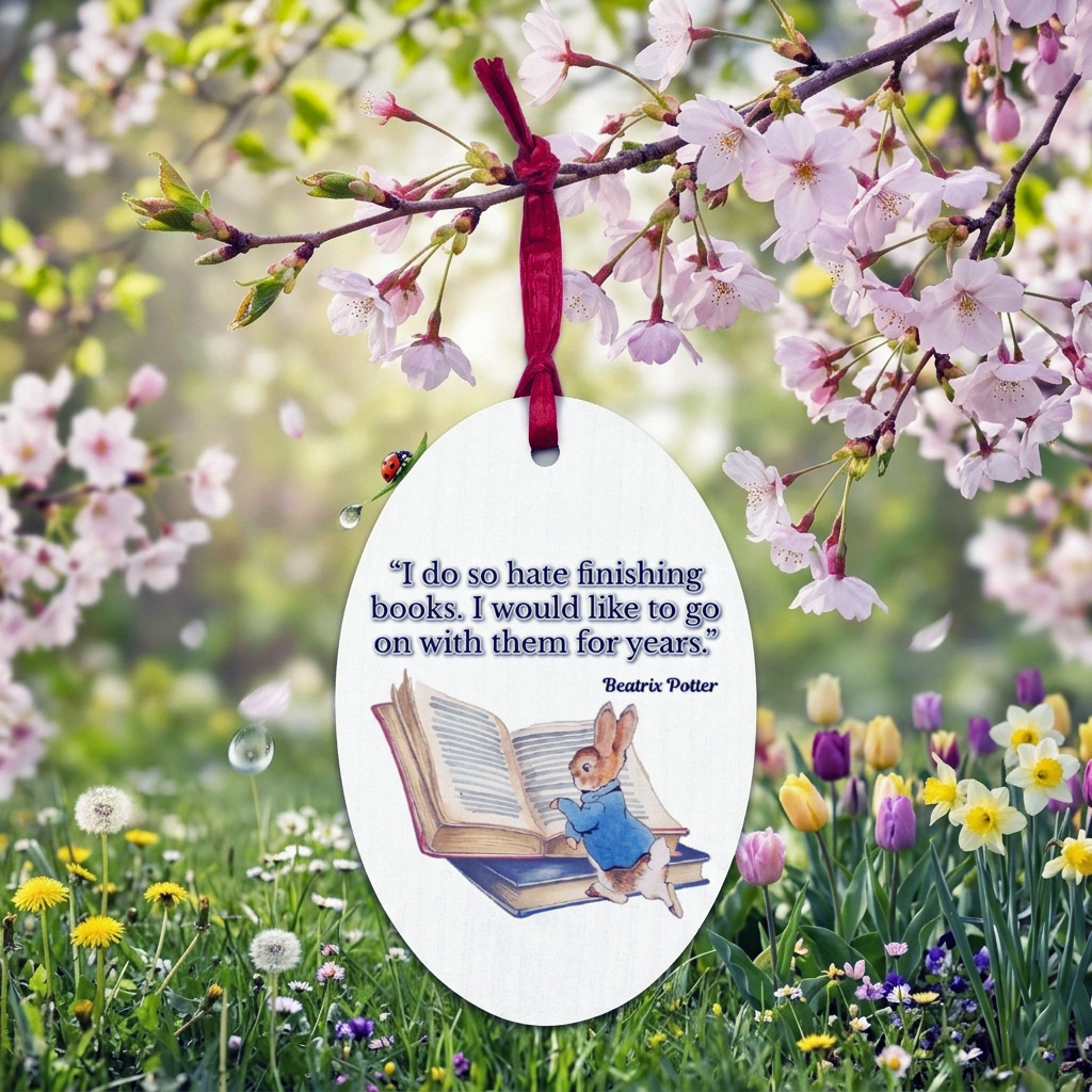 Peter Rabbit Quote Ornament/Magnet