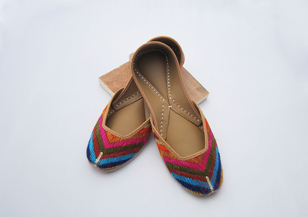 Thumbnail: Multi color phulkari Jutti