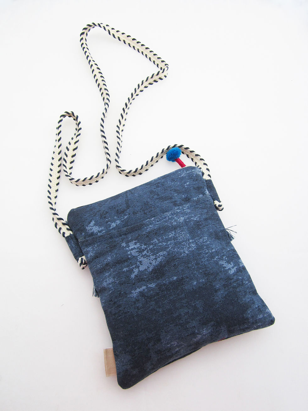 Thumbnail: Cotton Canvas Sling Bag Blue