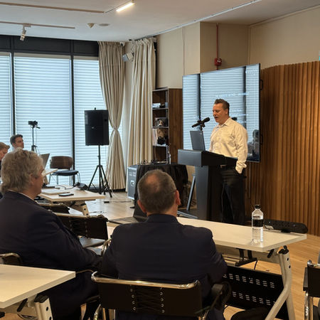 Attendees engaged at The Stage: Dark Labs and Physical AI session, focusing on agents and autonomous systems.