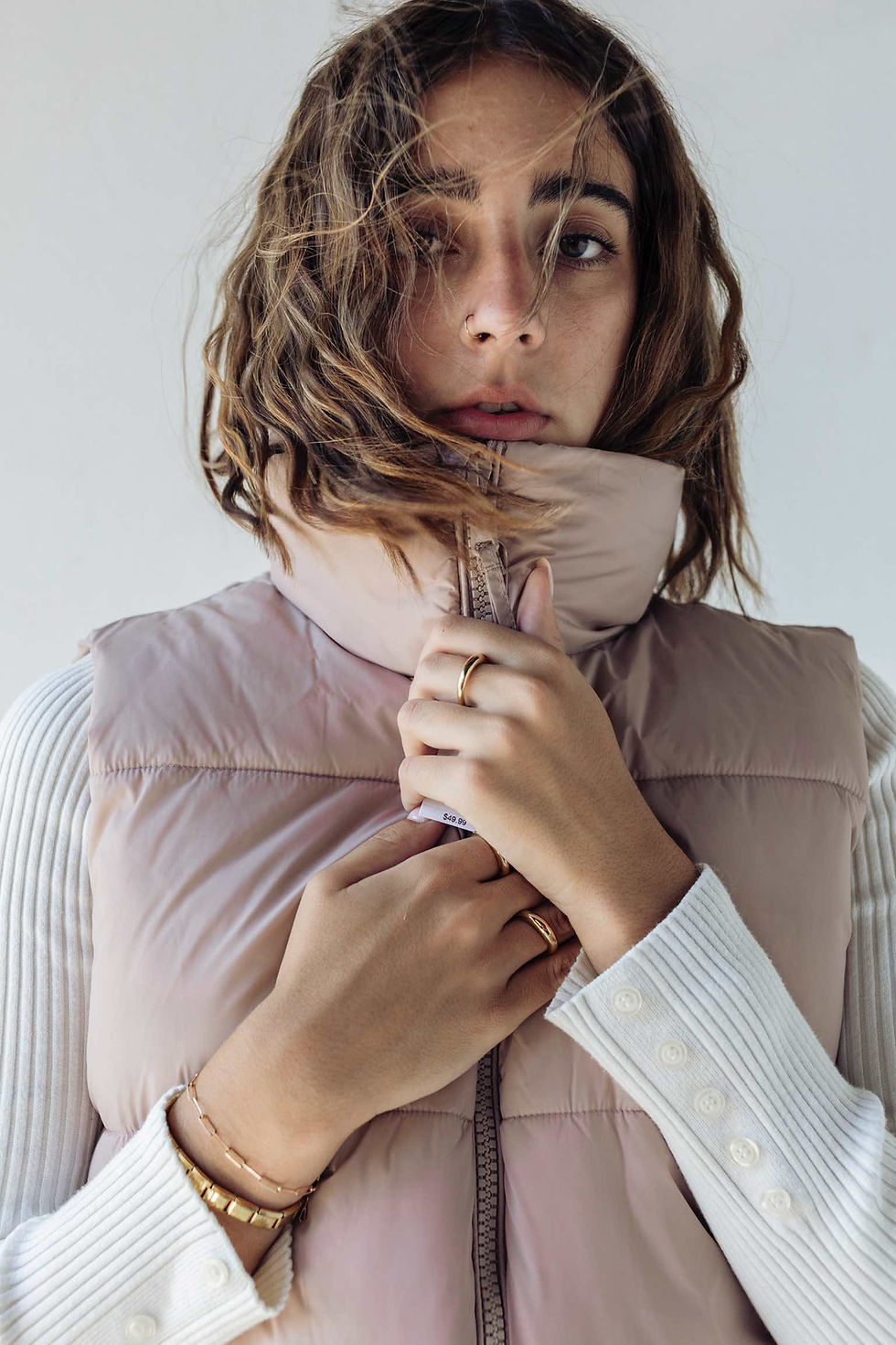 Thumbnail: Pink Old Navy puffer gillet