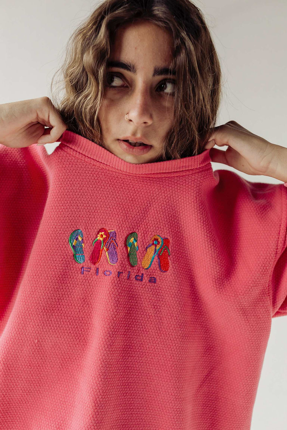 Hot pink Florida sweatshirt