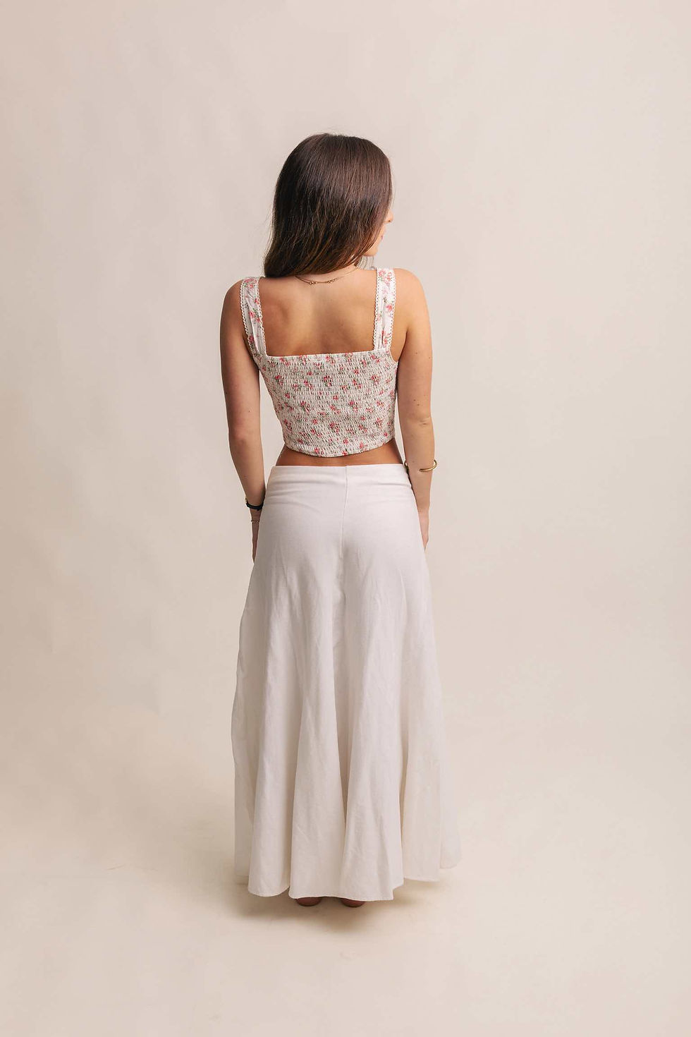 Thumbnail: Floral lace up corset