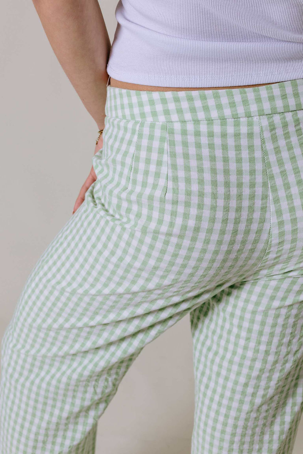 Thumbnail: Green gingham pants