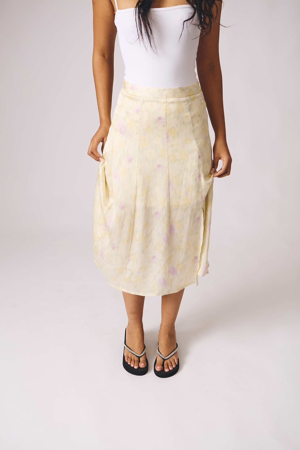 Thumbnail: Pastel silk maxi skirt