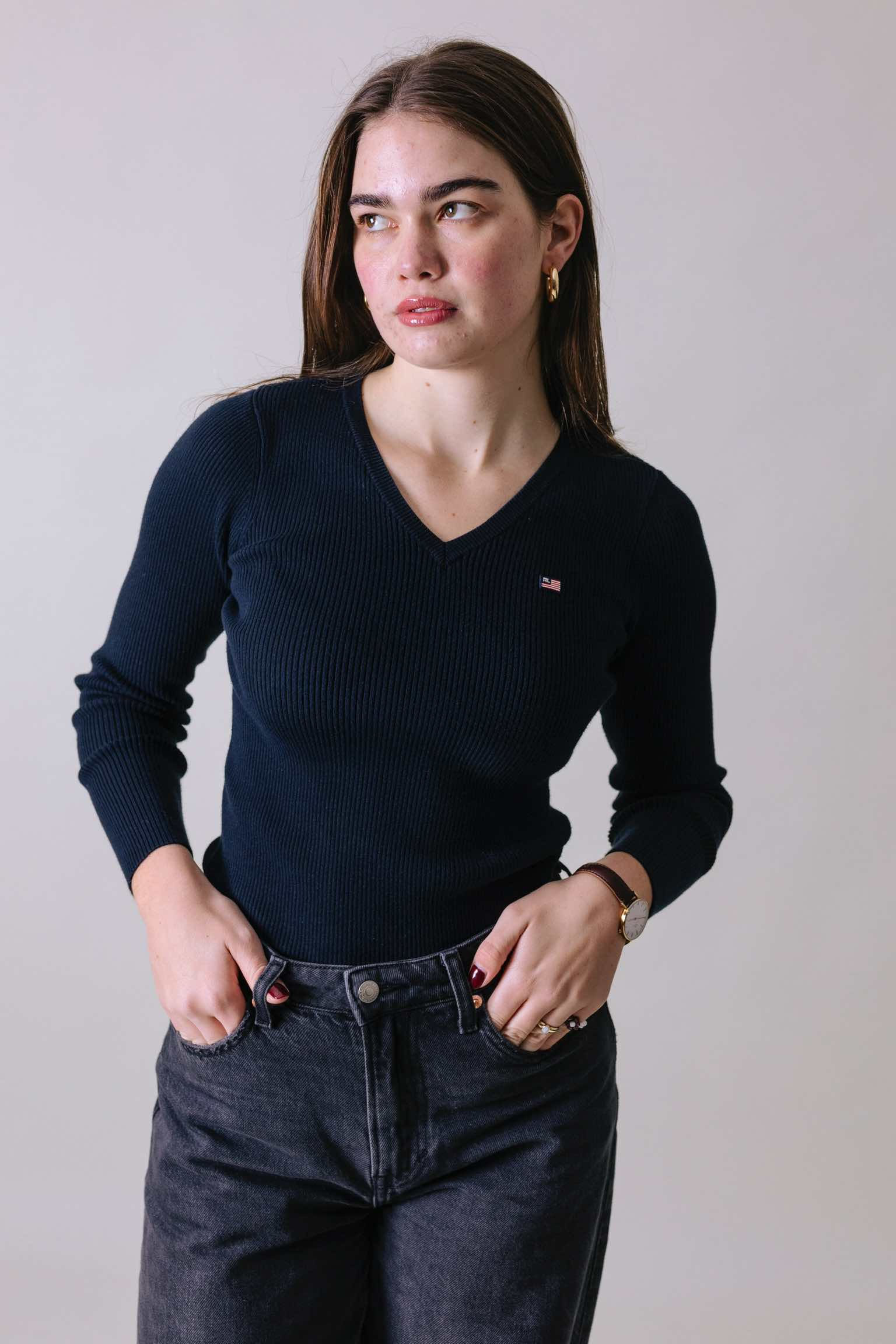 Vintage navy Ralph Lauren long sleeve