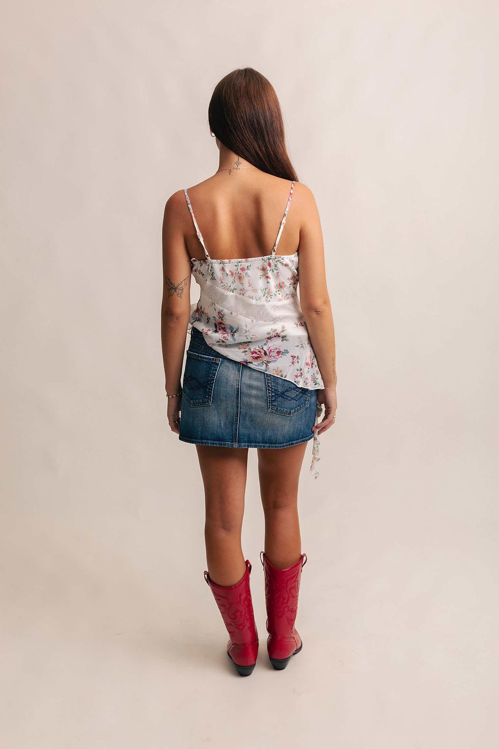 Thumbnail: White floral frilly top