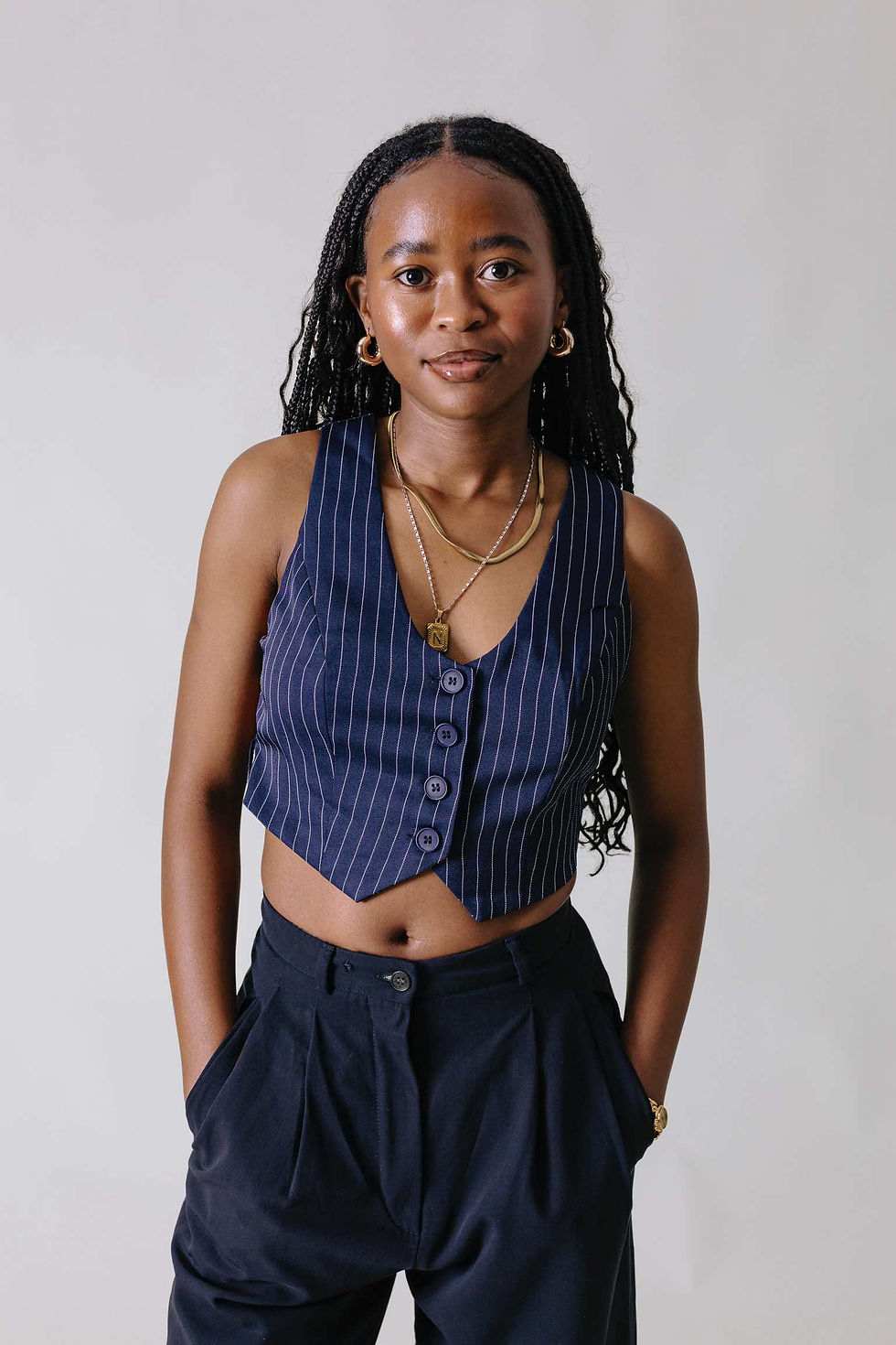 Peppermayo pinstripe waistcoat