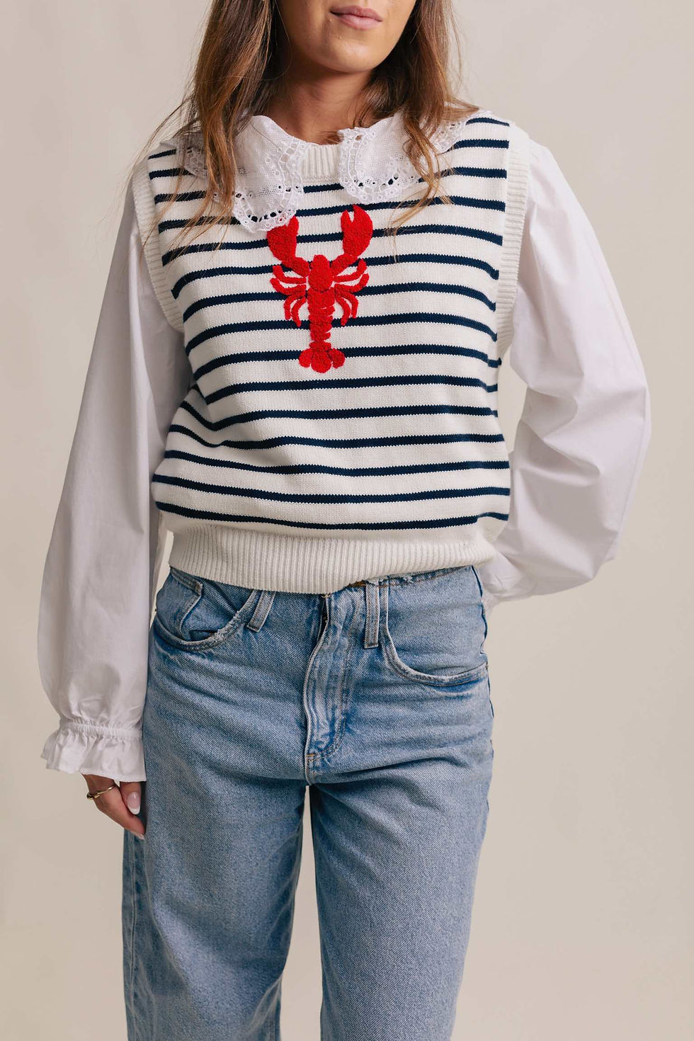 Thumbnail: Knitted lobster vest