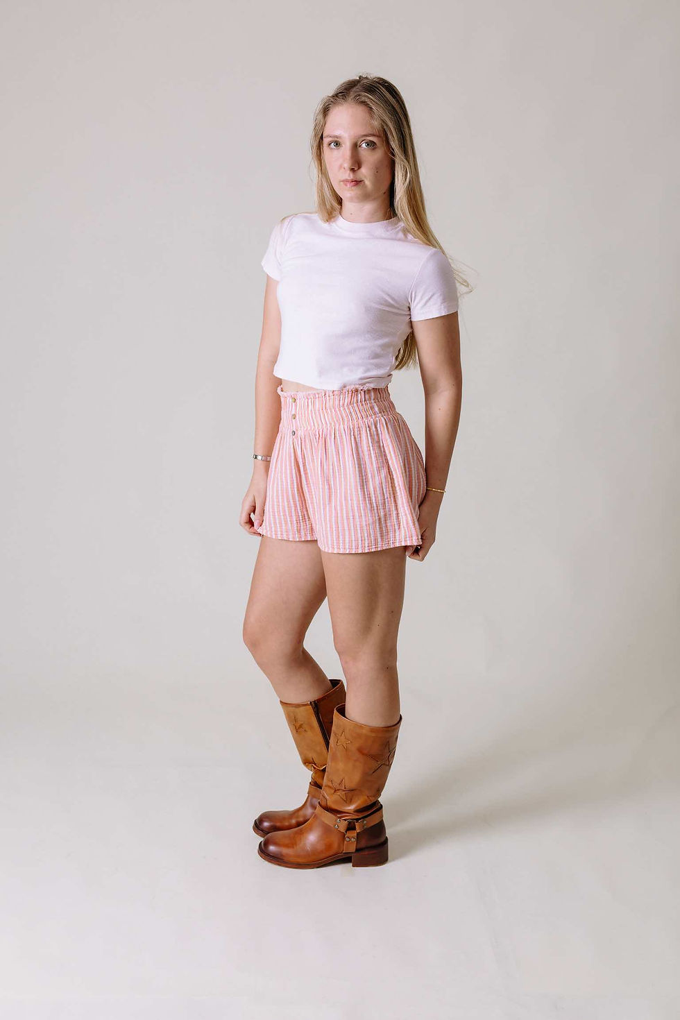 Pink and orange boxer shorts