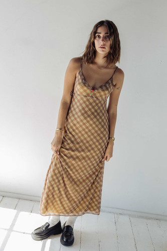 chinese dress ladies Urban Outfitters Ribbed Striped Plum Turtle Neck Sweater Maxi Dress (Small)