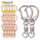 Thumbnail: 10pcs C Buckle Swivel Clasp Keyring 8 Shape Keychain Sleutelhanger Ring Metal H