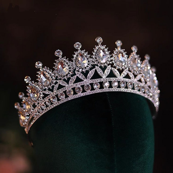 Luxury Diverse Silver Color Crystal Wedding Crown Bridal Headpiece