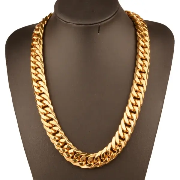 Heavy Cuban Link Chain Necklace or Bracelet – Gold & Silver
