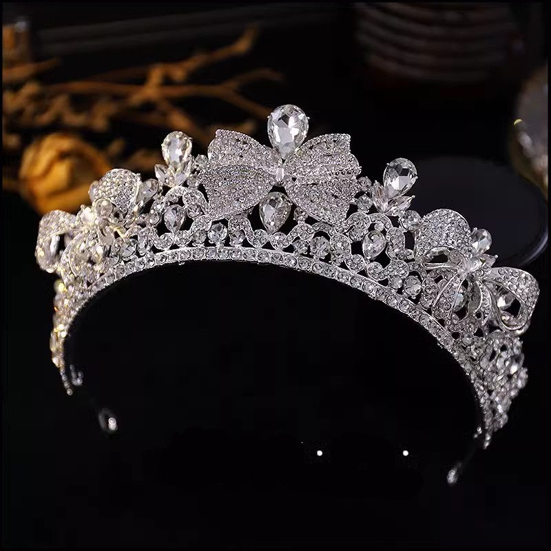 Luxury Diverse Silver Color Crystal Wedding Crown Bridal Headpiece