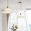 Thumbnail: Nordic Pendant Lights For Ceiling E27 Base Pleated Lampshade Hanging Lamp Dining