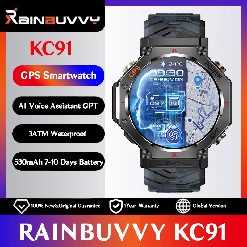 Rainbuvvy KC91 GPS Smartwatch