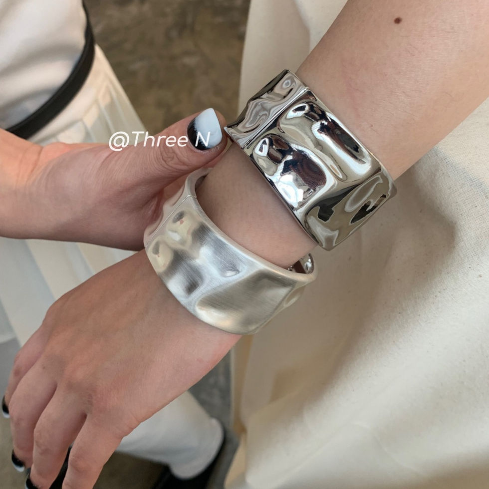 Glossy Creative Water Drop Wide Bangles