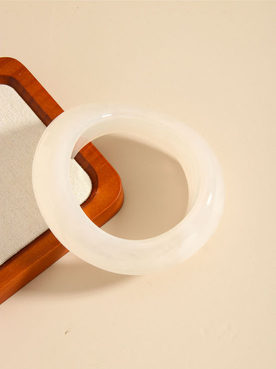 New Trend Acrylic Irregular Geometric Exaggerated Chunky Bangles for Women Resin