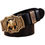 Thumbnail: Solid brass buckle full grain cowhide 100% genuine leather designer belt men hi
