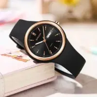 Silicone Strap Quartz Women Watch