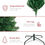 Thumbnail: 6ft Prelit Premium Artificial Hinged Christmas Tree with Remote Control,Timer, 