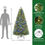 Thumbnail: 6ft Prelit Premium Artificial Hinged Christmas Tree with Remote Control,Timer, 