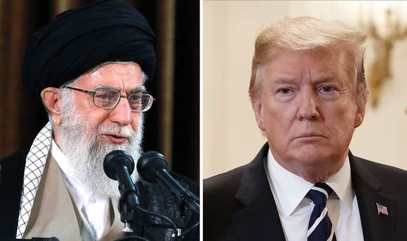 Supreme Leader Khamenei and President Trump.
