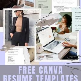 Free Canva Resume Templates to Land Your Dream Job!