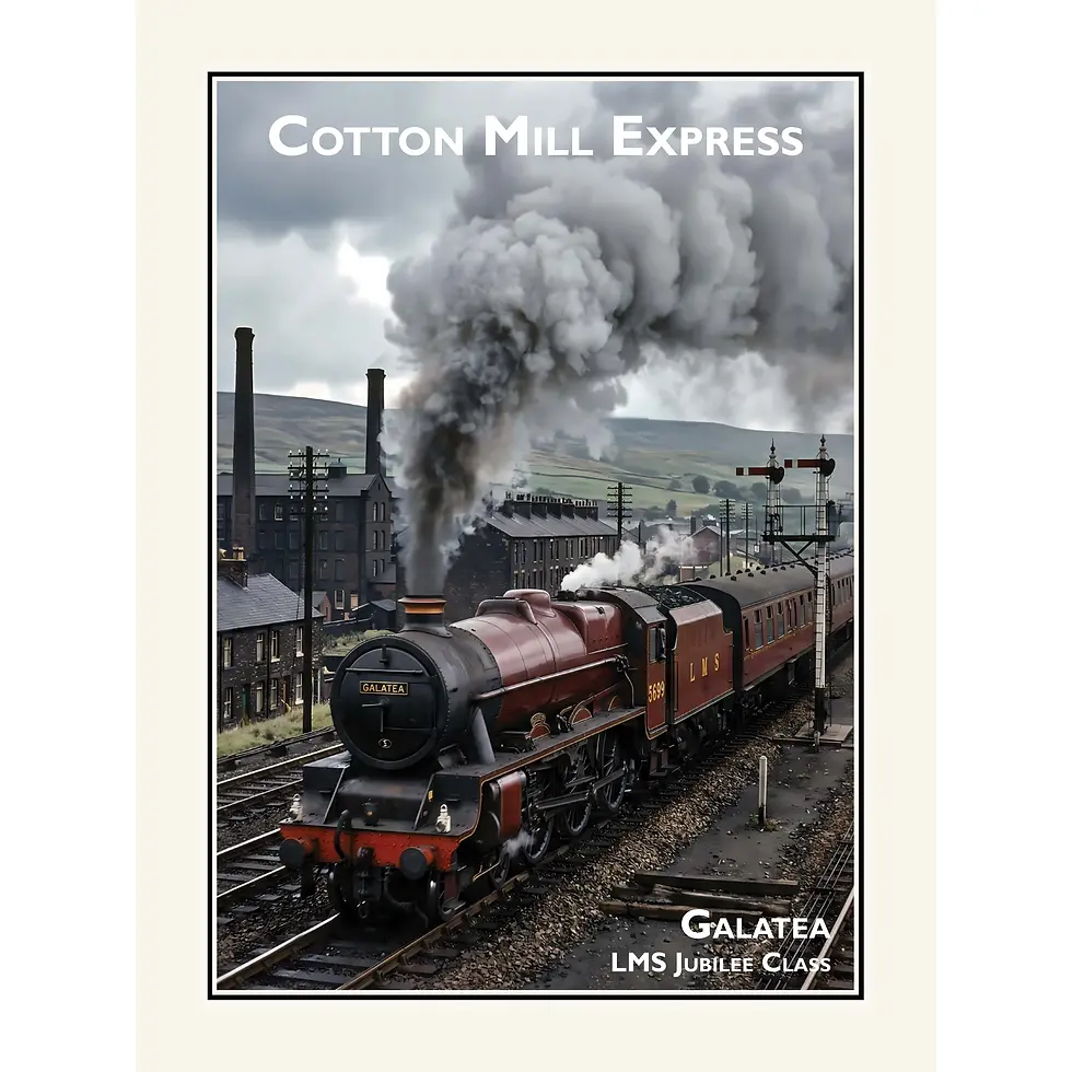 Thumbnail: The Galatea steam train print