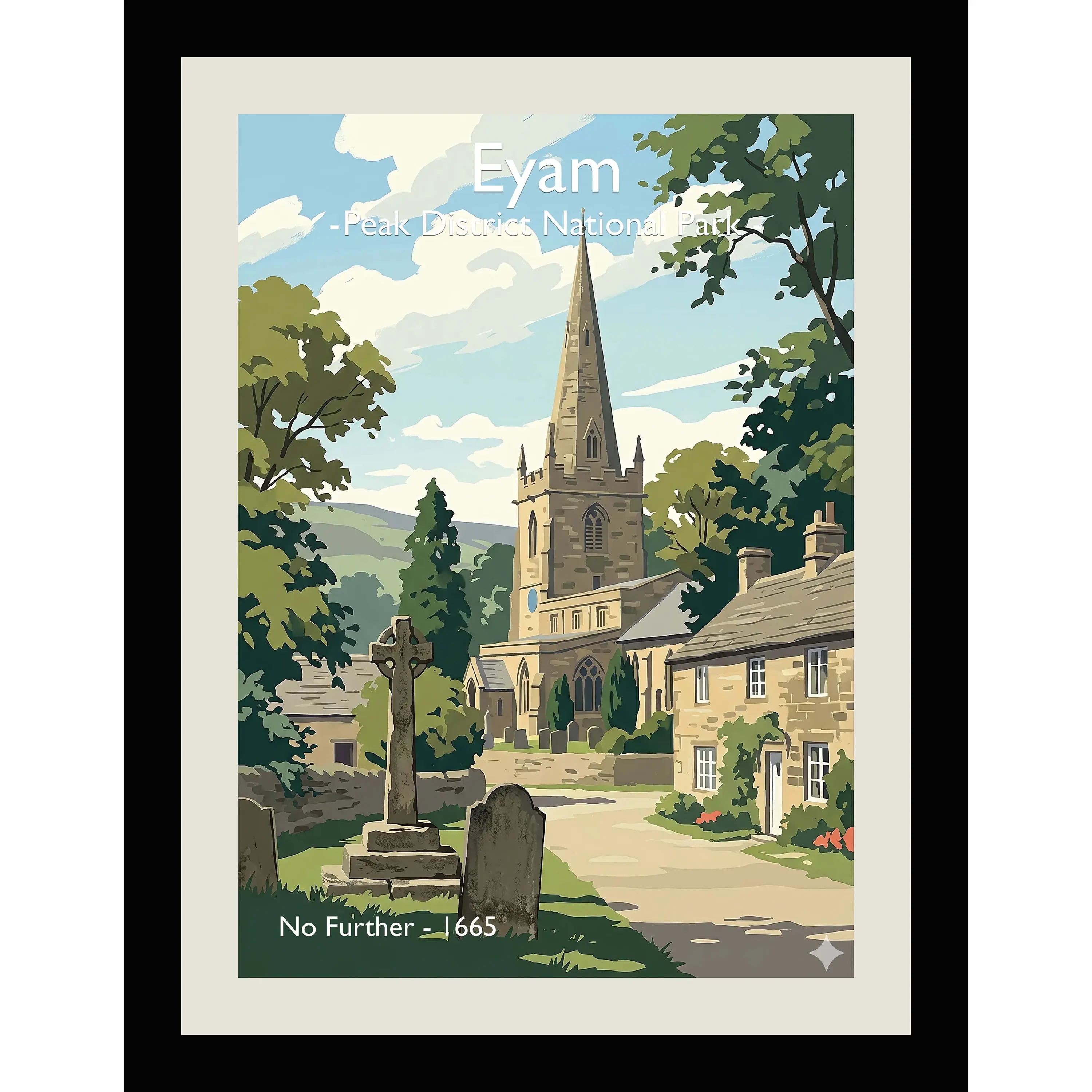 Eyam Village perspective