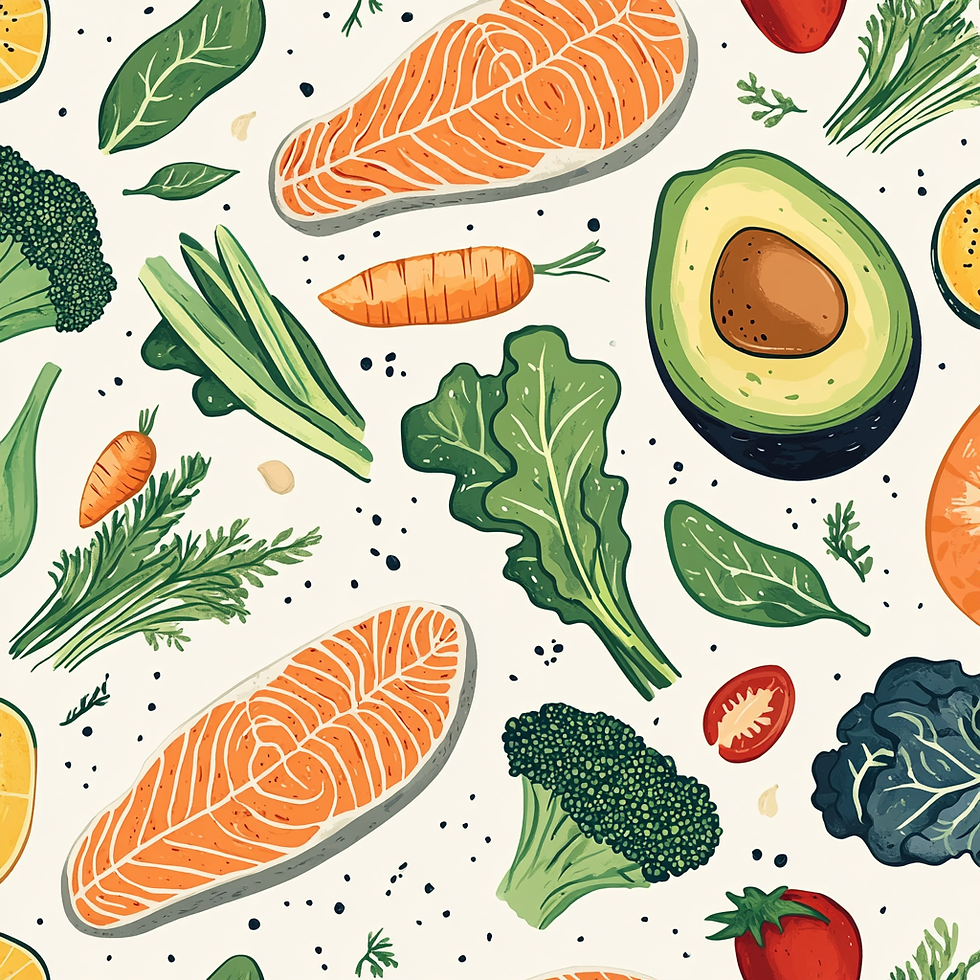 u9972255789_Seamless_repeating_pattern_featuring_illustrated__0dc3ced3-951e-4a70-806e-8904