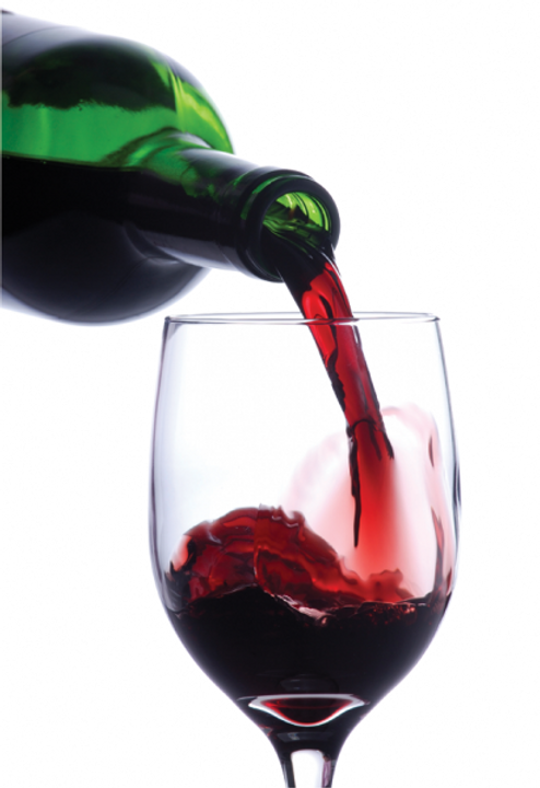 wine pouring into glass png