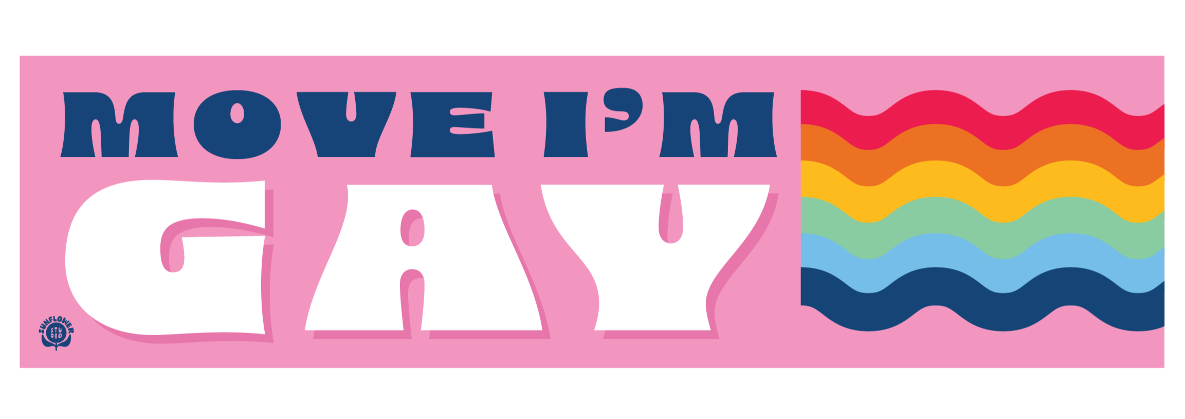 Move I'm Gay Bumper Sticker