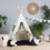 Thumbnail: Kids Teepee - Cream & Black Tassels