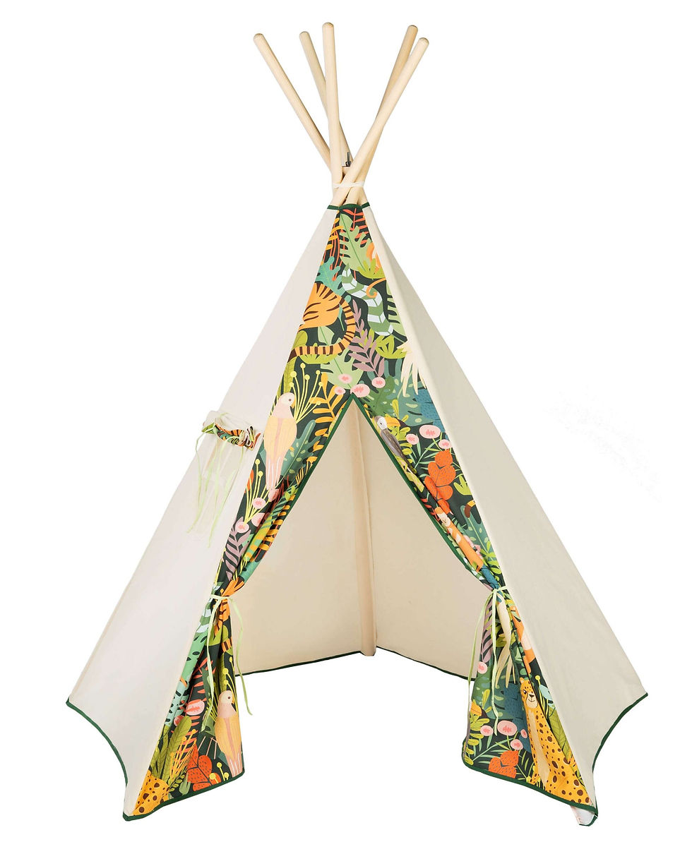 Thumbnail: Large Kids Teepee - Jungle Kingdom