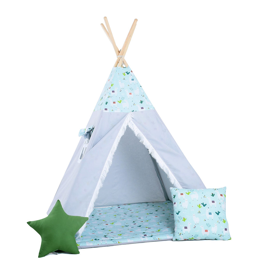 Thumbnail: Kids Teepee Set Llama Safari Adventure