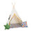 Thumbnail: Flower Teepee Tent | cream teepee | cream teepee tent with flowers | teeepee with flowers | flower teepee tent |
