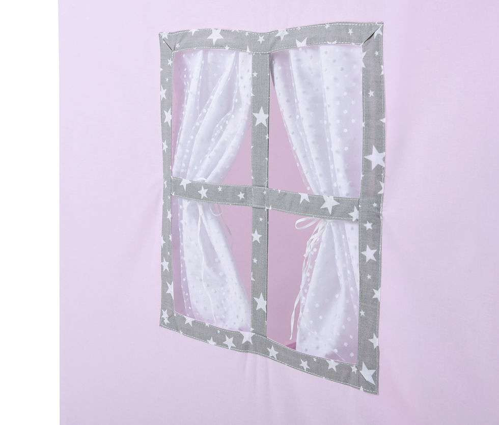 Thumbnail: Childrens Play House-Play Tent-Pink with Stars Dream House