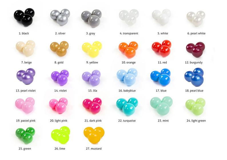 Thumbnail: Square Ball Pit DARK GREY 90x90x40CM-300 balls- LUXURY Ball Pit