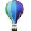 Thumbnail: Super Balloons - Decorative Hot Air Balloon - Rainbow
