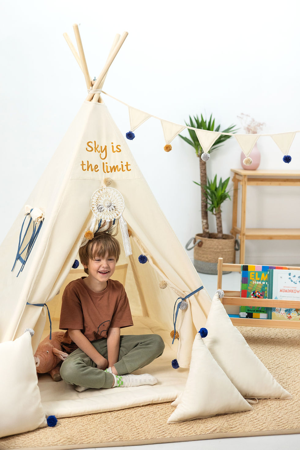 Thumbnail: cream kids teepee | cream kids teepee tent | cream baby teepee | teepee tent cream | cream kids tent | cream teepee |